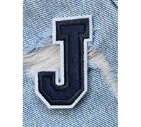 Parches bordados 2 parches de letras for planchar en ropa, parches DIY con nombre, chaqueta, mochila, apliques del alfabeto, 5,5 cm para Bricolaje(J)