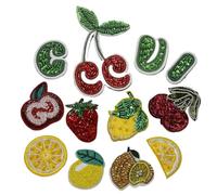 Parches bordados 2 uds. Parches de cuentas de diamantes de imitación hechos a mano for coser, parche de perlas de cristal for ropa, apliques de cuentas, parche bonito para Bricolaje(NO.1)