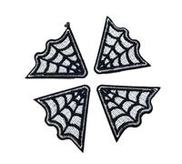 Parches Bordados 4 parches de cuello de telaraña, for decoración de ropa y tus atuendos favoritos.