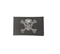 Parches Bordados Bandera Pirata con Colores Oficiales - Escudo pirata bordado - Parches Moteros pirata Bordados - Parches pirata Militares, parche pirata (Pirata)