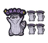 Parches bordados de animales, fuerte adherencia, 4,7 x 5,5 cm, juego de apliques para planchar, parche para chaqueta, mochila, ropa, aplicación práctica, para ropa, chaqueta, sombrero, mochila, jeans