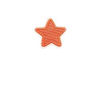 Parches bordados de estrellas pequeñas, rojos y negros, for ropa, vaqueros, zapatos, planchar, reparar agujeros, bricolaje, 10 o 24 unidades(Orange 10cps)