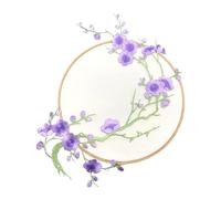 Parches Bordados De Flores 1 pieza de aplique flor ciruelo for ropa, parche bordado, adhesivo tela for planchar, for manualidades, costura, reparación, herramientas bordadas(Color 10)