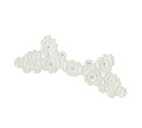 Parches bordados de lentejuelas de flores para coser en la decoración de prendas, transpirables, para proyectos de manualidades, accesorios decorativos, parches de lentejuelas