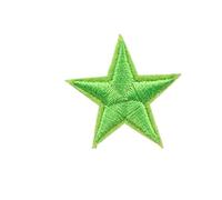 Parches bordados decorativos, Parches de apliques for planchar, 10 unidades, estrellas pequeñas, for ropa, bordados, bricolaje, multicolor, 2,7 cm(Fruit Green)