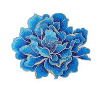 Parches Bordados Florales de Peonía de 5.59 x 4.92 pulgada de Letsinstyle, Parche de Flores para Coser O Bordar, Suministros de Costura Decorativos para Vestidos, Jeans, Suéteres, Sombreros, Zapatos
