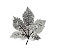 Parches bordados para coser, 3 piezas de parches termoadhesivos de transferencia de calor de hoja de arce bordada multicolor for ropa DIY(O803)