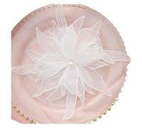 Parches bordados para reparaciones, Embroidered Flowers Appliques Patch for Dress DIY Decoration White Black 25cm 1pcs(White)