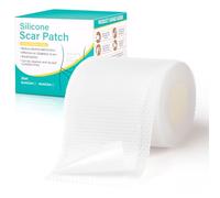 Parches cicatrizantes 150 cm reutilizables - Tiritas cicatrizantes médicas para cesáreas & queloides, hipoalergénico, transpirable, impermeable transparente