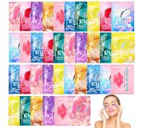 Parches colágeno set de regalo,32 pares parches ojos,4 mascarillas labiales | Mascarilla labial hidratante , Parches ojos anti-edad con extractos marinos, contra bolsas, arrugas, hinchazón & ojeras