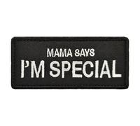 Parches con diseño de humor militar - Mamá dice que soy especial (9 x 4 cm) - Adecuado para militares, mochilas y ropa