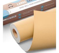 Parches Cuero Adhesivo, 40x160 cm Cuero Adhesivo Parches Polipiel, Parches de Reparación Autoadhesivos, Parche Cuero Adhesivo para Muebles, Sofás, Asientos De Coche, Cabecera, Bolsos Beige y amarillo