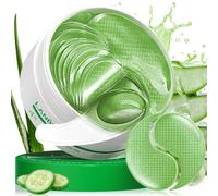 Parches de aloe vera LANBENA para ojeras y bolsas en los ojos. Mascarilla de col geno en gel para ojos. Almohadillas para el tratamiento de la pi