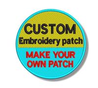 Parches de Bordado Personalizados, Diseño Personalizado, Parches Decorativos para Sombreros, Mochilas, Chaquetas, Gorras, Chalecos, Uniformes Militares, Planchado, Gancho y Bucle