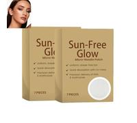 Parches De Bronceado Libres Del Sol,Adaptado a Todos Los Tipos De Piel,Parches Autobronzantes À Micro-agujas,Parches de Resplandor Sin Sol,2pc