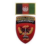 Parches de comandos de las fuerzas especiales de Afganistán bordados tácticos militares de moral para bricolaje