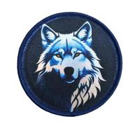 Parches de divertidos, bonitos parches de lobo blanco con bordado, parche táctico militar, parche para ropa táctica, mochila, gorra de béisbol, uniforme