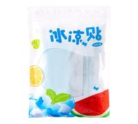 Parches de enfriamiento, tiras de gel de frente, parche de fiebre de enfriamiento, conjunto de 10, calmante instantáneo, formulación y segura perfecta para bebés, niños, adultos