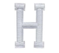 Parches de Letras A-Ñ-Z para Planchar bordados color de blanco Durabol (H)