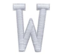 Parches de Letras A-Ñ-Z para Planchar bordados color de blanco Durabol (W)
