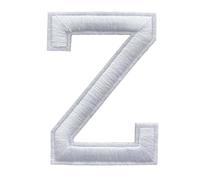 Parches de Letras A-Ñ-Z para Planchar bordados color de blanco Durabol (Z)