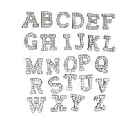 Parches de letras sin coser, calcomanía de transferencia con plancha para camisetas, bolsos, sombreros, manualidades, cristales, transferencias de guiones