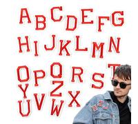 Parches de letras Zuasdvnk parches de tela | 26 piezas termoadhesivas en letras del alfabeto - Letras de parches bordados, letras creativas para planchar, parches bordados para coser