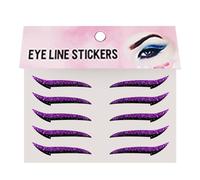 Parches de maquillaje de ojos sombra de ojos apliques para mujeres | Pegatinas de ojos naturales, 10 unidades de parches de maquillaje impermeables para mujeres y niñas