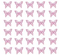 Parches de mariposa hechos a mano con purpurina para pasadores de pelo, accesorios creativos para peinar el cabello