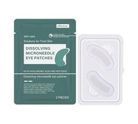 Parches de microagujas para disolver, cubierta debajo de los ojos, removedor de ojeras, refrescante e hidratante, fácil de operar, 16 cm para mujeres y hombres, viajes personales, uso diario