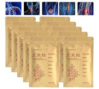 Parches de moxibustión, 100 unidades, adhesivo de moxibustión, pasta tradicional china, para cuello, hombros, espalda, cintura, manos, pies, articulación, 7 x 10 cm, paquete de 10 unidades