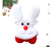 Parches de Navidad para planchar | Parches 3D de felpa suave para decoración de ropa de Papá Noel, perfectos para familiares, amigos, niños, entusiastas del hogar, costura interior o decoración de