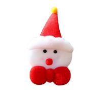 Parches de Navidad para planchar | Parches 3D de felpa suave para decoración de ropa de Papá Noel, perfectos para familiares, amigos, niños, entusiastas del hogar, costura interior o decoración de