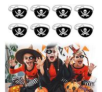Parches De Ojo Pirata, Parches Piratas, Ojo Pirata, Parche De Ojo De Pirata, Parche De Ojo De Pirata Negro, Parche De Ojo De Pirata De Fieltro Negro, Mask Pirate, Parche Pirata Niño, Adulto, 8 Piezas
