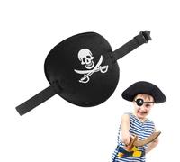 Parches de ojos ajustables, piratas multipropósito, blinder portátil adecuado para la piel, sobornos para Halloween, Navidad