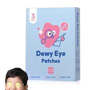 Parches de ojos de dibujos animados, pegatinas de salud transpirables, cubierta de visión de 2,0 x 1,5 pulgadas con adhesivo , parche de cuidado pediátrico, escudo de tela ligero con impresión