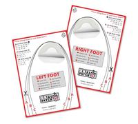 Parches de protección para el dedo del pie (BIG TOE HOLE PREVENTER) para pegar. Protección + Reparación de agujeros en el dedo gordo del pie. Para zapatillas y zapatos con tejido de malla. TRAINER