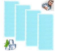 Parches de Refrigeració, 20 Piezas Parche de Enfriamiento Físico Instantáneo, Parches para el Enfriamiento del Gel de, Almohadillas de Gel Refrescante para Aliviar la Fiebre, Alivia el Dolor de Cabeza
