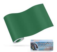 Parches de Reparación de Nylon Autoadhesivo, 10 x 160 cm Parches Chaqueta Plumas, Parche Reparacion Ropa, Parche de Reparación Impermeable, para Tienda de Campaña, Mochila, Chaqueta, Verde oscuro