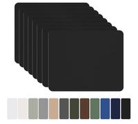 Parches de Reparación de Nylon Autoadhesivo, 8 pzas 20 x15 cm Parches Chaqueta Plumas, Parche Reparacion Ropa, Parche de Reparación Impermeable, para Tienda de Campaña, Mochila, Negro