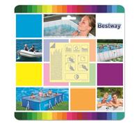 Kit de reparación 10x Parches impermeables para agujeros de piscina y colchones - BESTWAY 62091