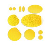 Parches de Reparación para Plumífero, 11 Uds, Impermeables, Amarillo