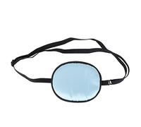 Parches de seda para un ojo, correa de ajuste de parches de ojos para niños para niños para el hogar (Azul)