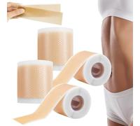 Parches de Silicona Lejuv, Parches de Belleza Nocturnos de Silicona, Antiarrugas Reutilizables para Frente, Ojos, Boca y Cuello, 4 x 12,5 cm