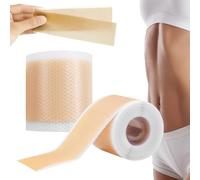 Parches de Silicona Lejuv, Parches de Belleza Nocturnos de Silicona, Antiarrugas Reutilizables para Frente, Ojos, Boca y Cuello, 4 x 12,5 cm