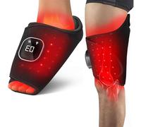 Parches de terapia de luz roja para pie/rodilla, 64 LED, 660 nm/850 nm de doble longitud de onda, 5 modos de fototerapia, 3 niveles de brillo ajustables, apagado automático después de 20 minutos.