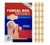 Parches De Uñas De Galón De Diversión | 21 PC Funga-l Patches De Uñas | Patch De Fung-al De Uñas Transpirables | 2025 Tratamientos New Toe Na-il Fung-als