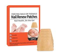 Parches de uñas - Parches de reparación de uñas | Parche de uñas | Yesos de uñas | Parche de uñas de los dedos de los pies | 32 puntas de uñas de los pies | Accesorios para el cuidado de los pies para