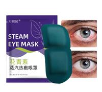 Parches de vapor para los ojos, máscara de ojos autocalentable - 10 unidades de máscaras de ojos calientes, almohadillas autocalentables para aliviar la fatiga ocular, compresas cálidas, antifaz para
