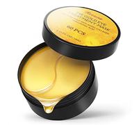 Parches debajo de los ojos de oro de 24 quilates - 60 unidades de máscara de ojo de oro puro antiedad colágeno ácido hialurónico para eliminar círculos oscuros, hinchazón y arrugas refresca tu piel